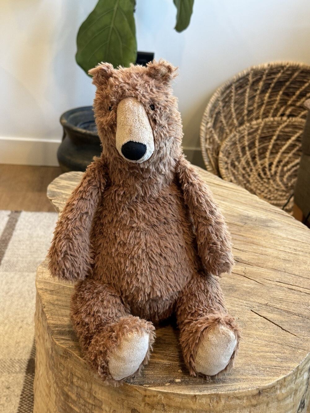 Jellycat Enzo Bear Brown Plush Stuffed Animal Medium Retired
